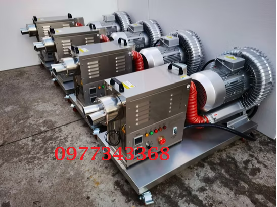Quạt thổi không khí nóng công nghiệp hình tròn di động 3/5/7.5kw
